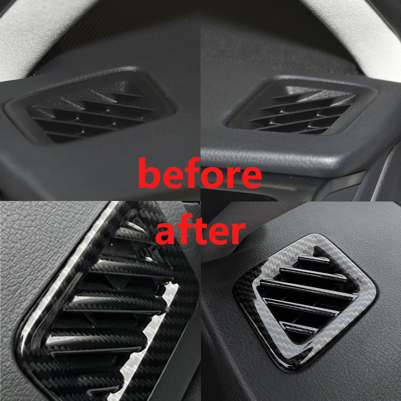 Suitable for 2021-2023 for Ford for Mustang Sport Carbon Fiber Style Door Handle Bowl Cover Trim