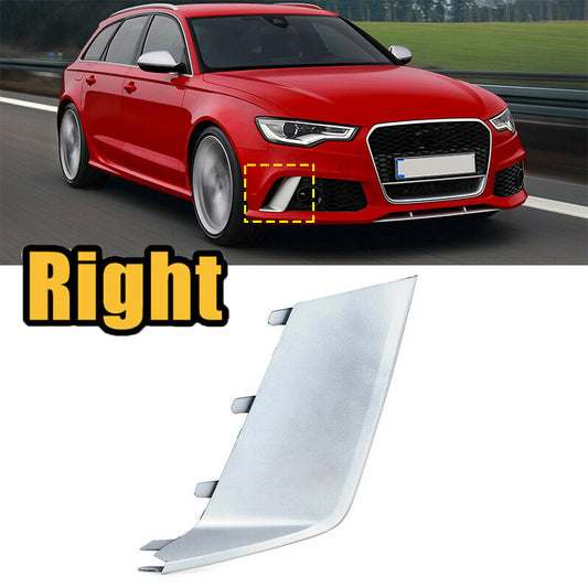 1-piece set of chrome-plated front bumper fog light cover trim for 2013-2018 for Audi RS6 with ABS.
