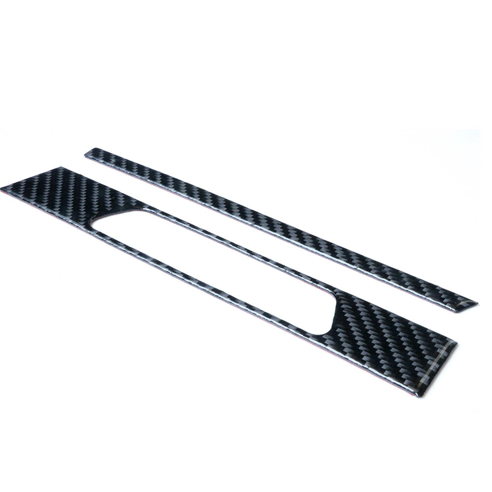 2Pcs Carbon Fiber Cheat Heated Button Sticker Trim Cover for Honda for Civic Coupe