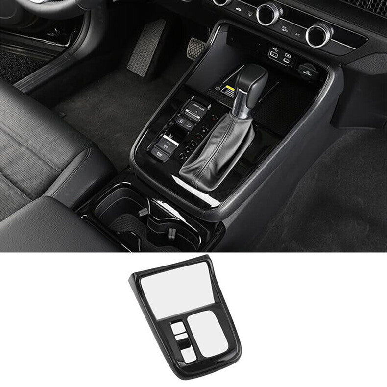 for Honda CR-V 2023-2024 Glossy Black Console Gear Shift Box Panel Cover Trim