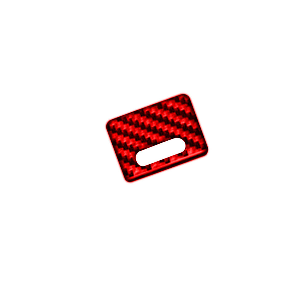 Red Carbon Fiber Gear Shift Button Cover Trim for Lexus RC300 350 200T 2015-2020