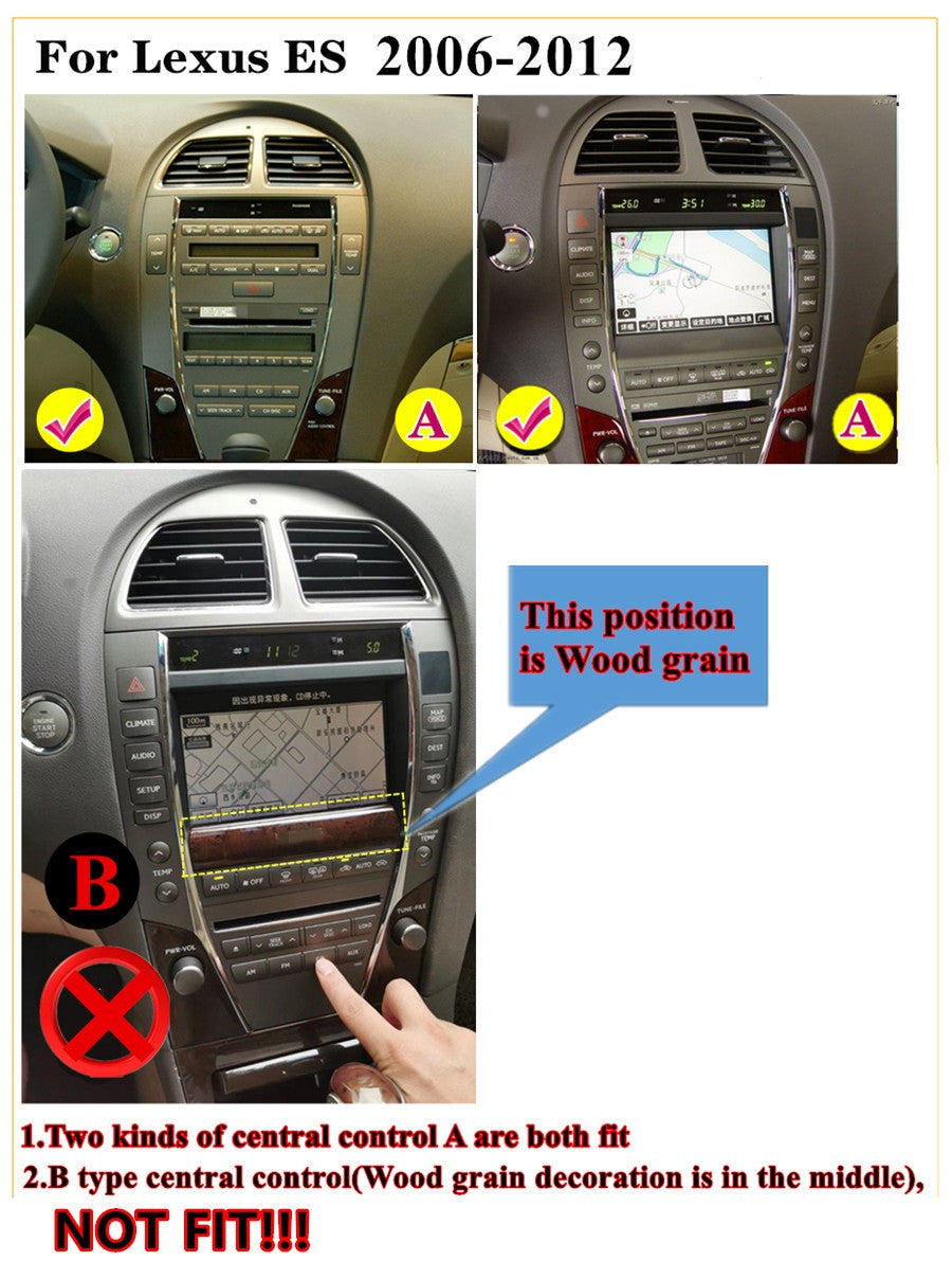 9.7 Stereo Radio GPS Nav FM Player for Lexus ES ES240 ES300 ES330 ES350 2006-12