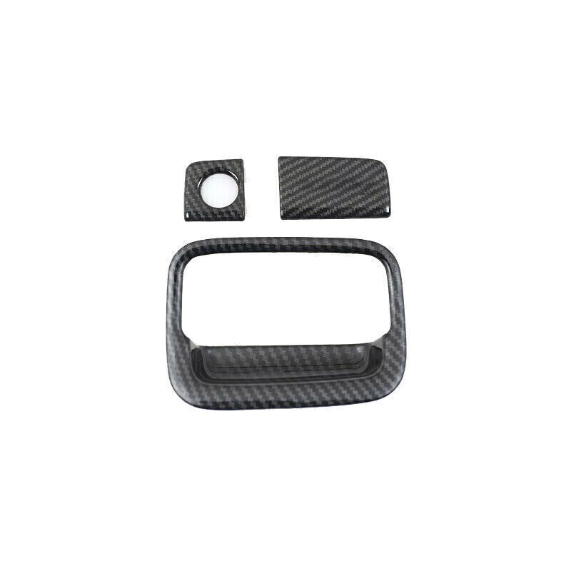 for Co -Pilot Storage Box Handle Sticker Trim 3 for Honda CRV 2017-2022 Carbon Fiber