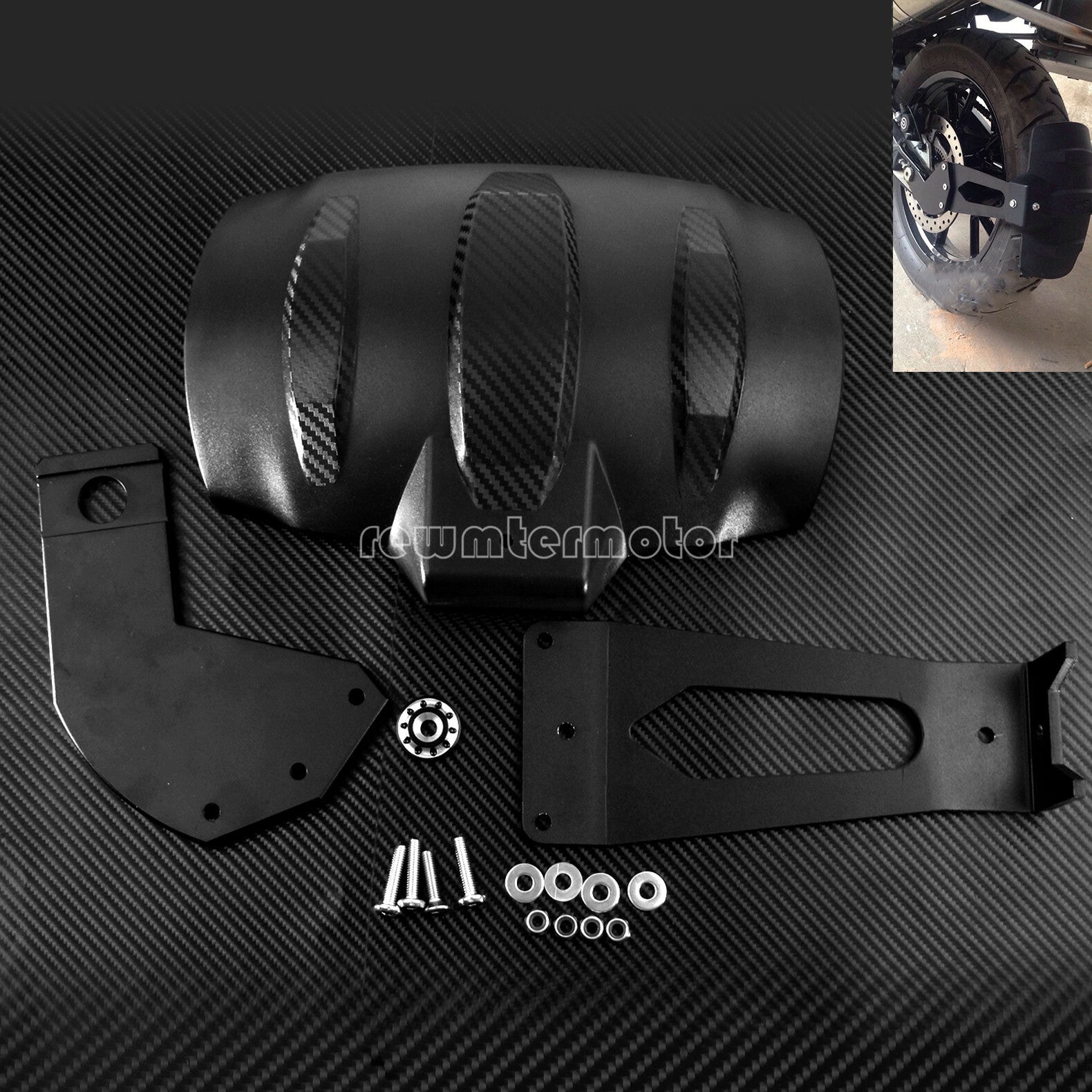 Rear Splash Mudguard Fender Shield Fit for BMW F800R F800GS ADV F700GS F650GS
