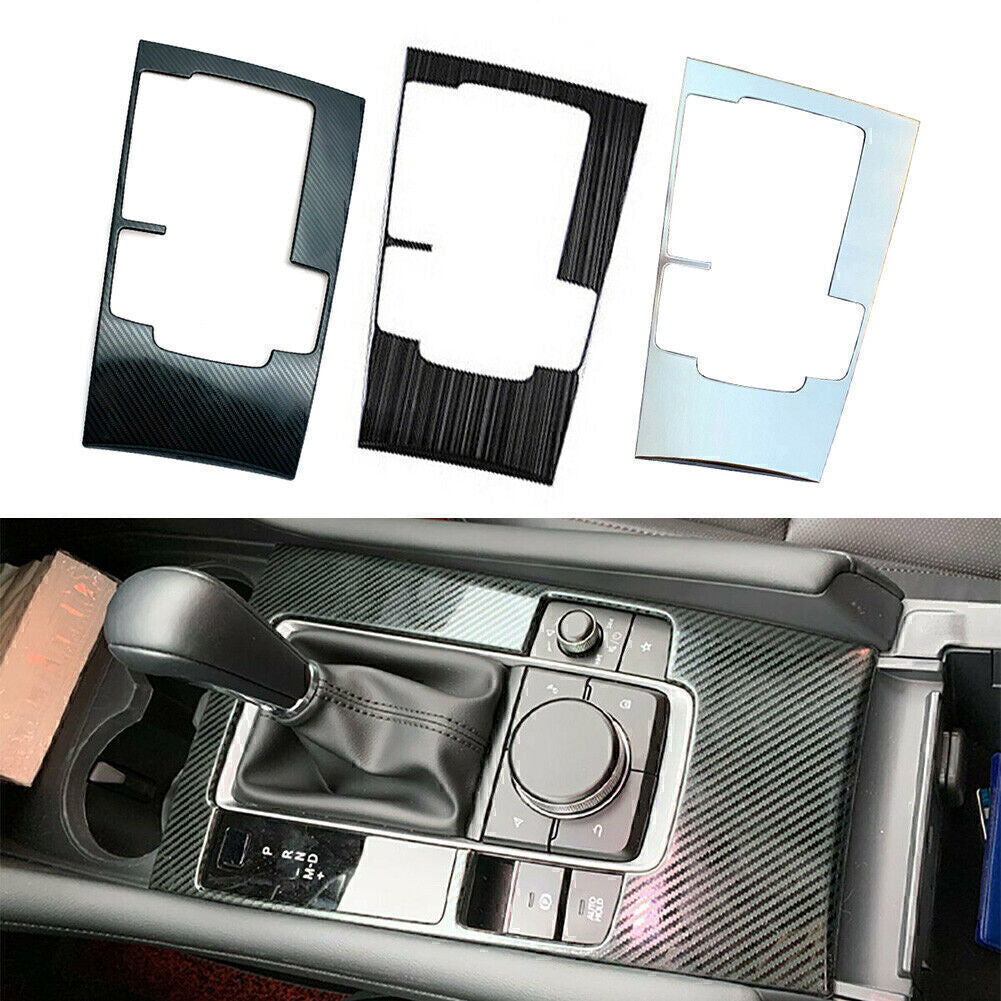 Stainless Steel Car Inner Gear Shift Box Panel Cover Trim Fit for Mazda 3 2019 2020