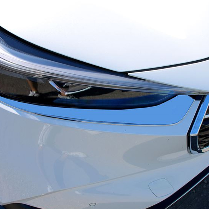 Chrome ABS Front Lamp Headlight Eyelids Moulding Cover for Honda HR-V 2023 2024