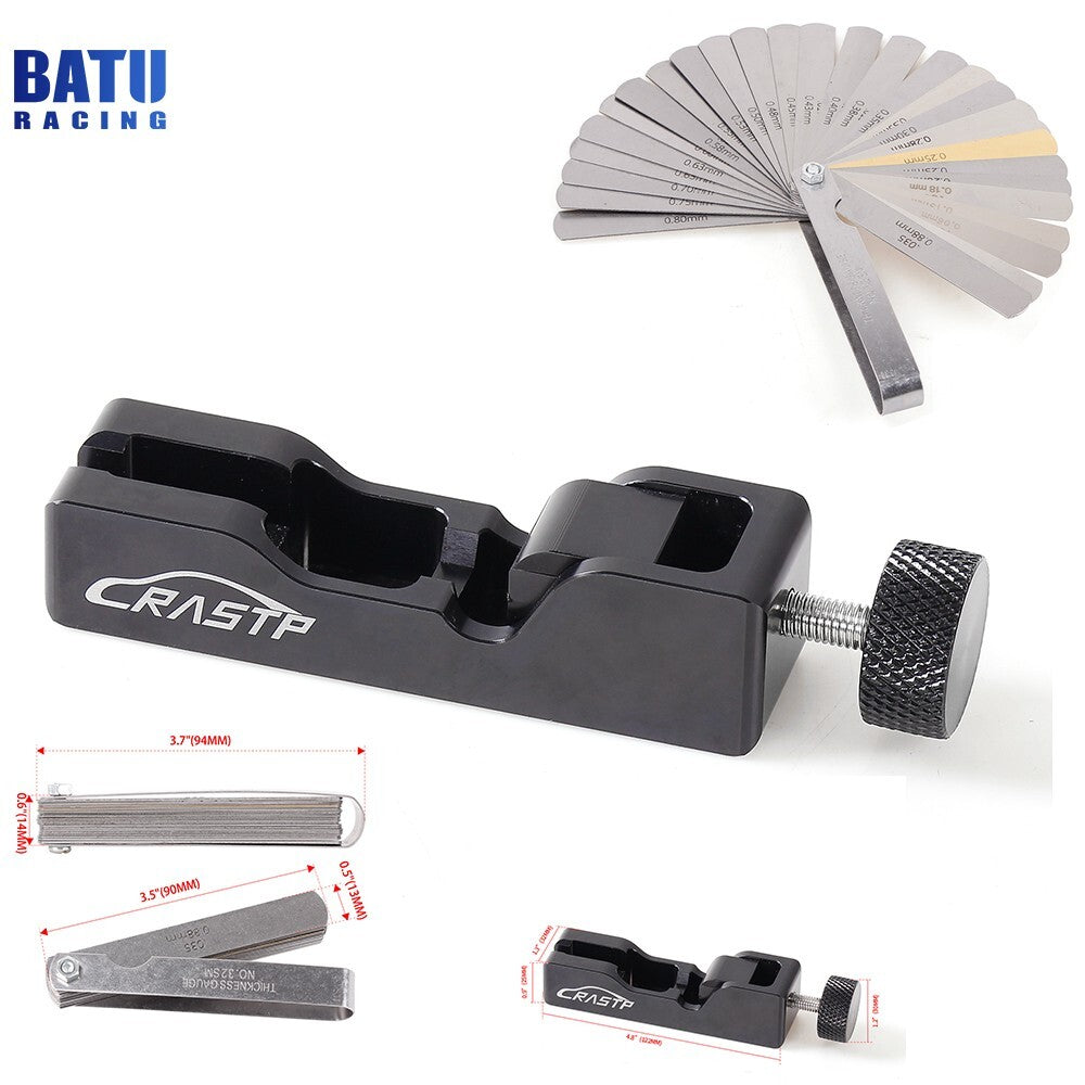 Spark Plug Gap Tool+32 Blades Metric Feeler Gauge Gap Filler Measuring Tools