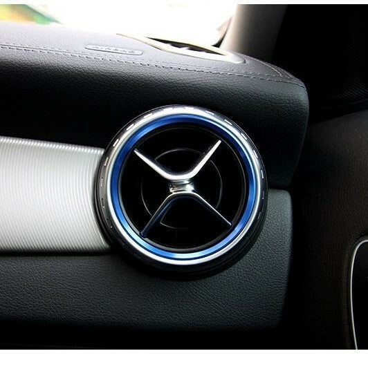 5X for Mercedes-Benz GLA-class air-conditioning vent blue decorative ring interior