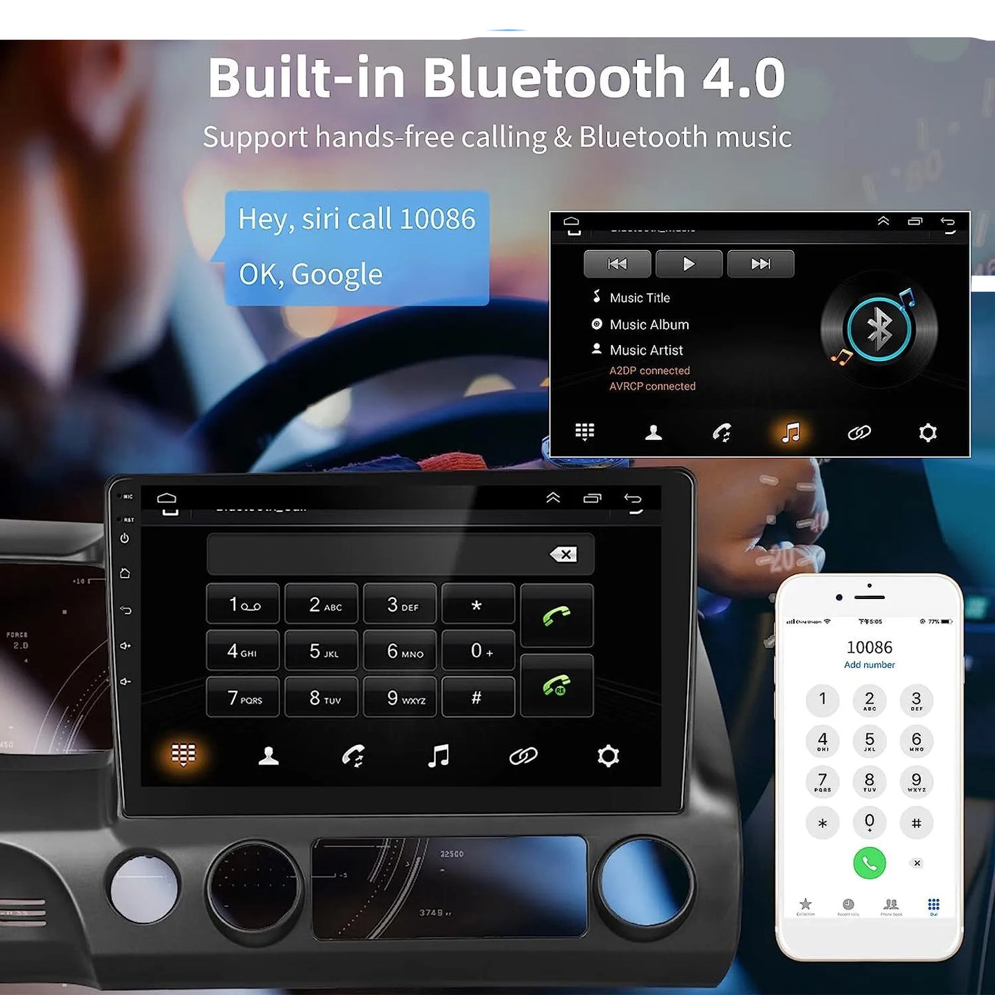 Android 13 Carplay Car GPS Stereo Radio Navi Suitable for Honda for Civic 2006-2011