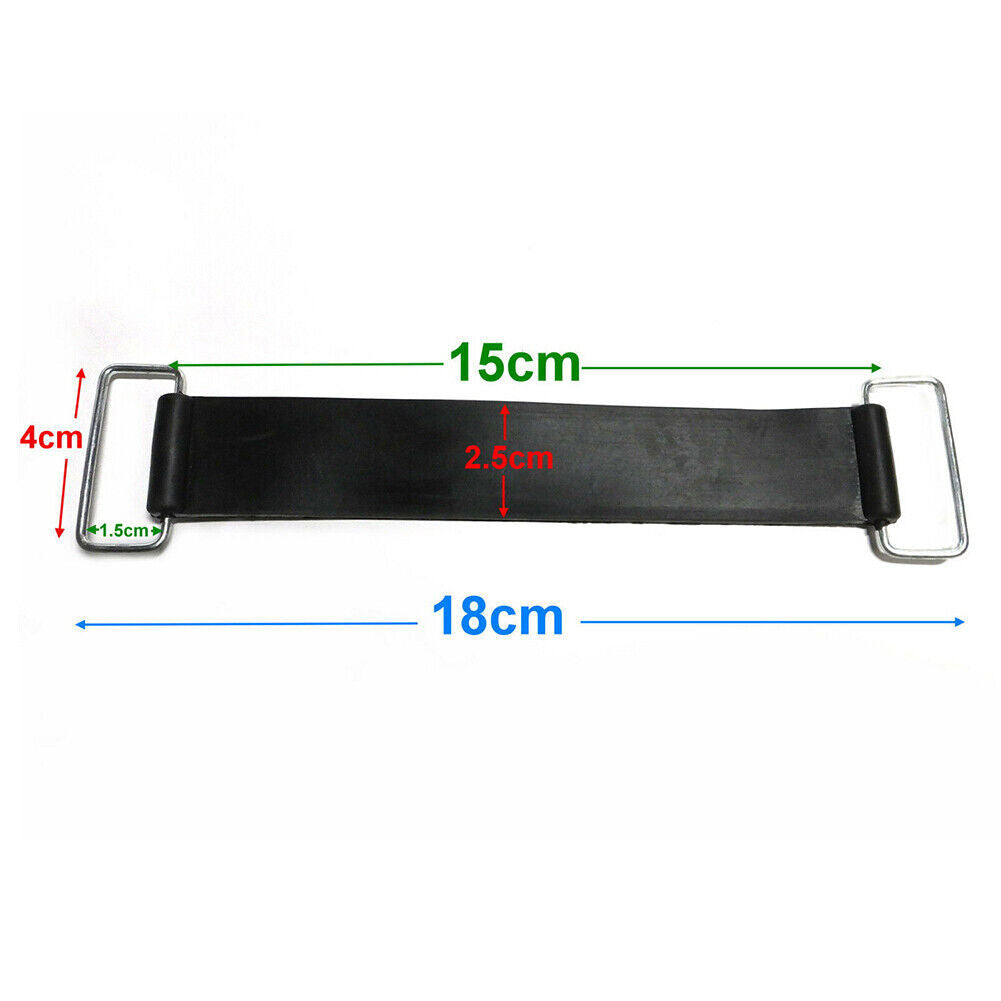 2x Fixed Holder Rubber Elastic Bandage Battery Strap Motorcycle Stretchable Belt