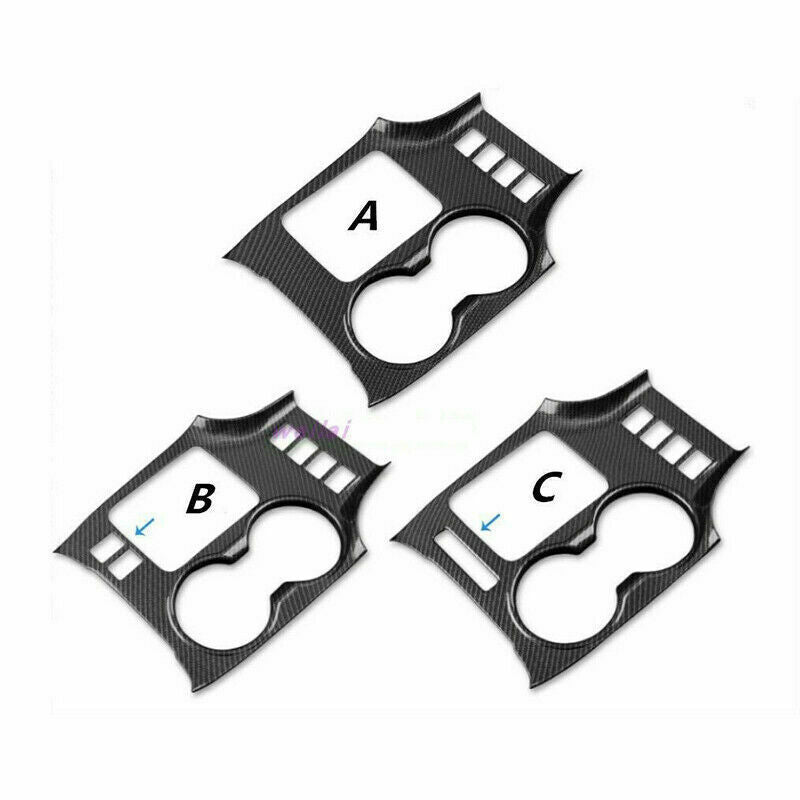 Carbon Fiber Color Car Gear Shift Box Panel Trim for Toyota Highlander 2014-2019