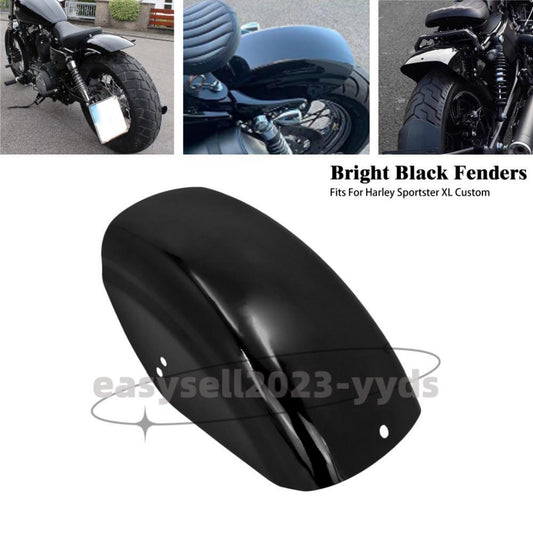 Black Rear Short Fender Mudguard Cover for Harley Sportster 1200 883 1986-2023