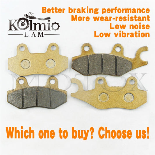 Kolmio-LAM Ceramic Front Rear Brake Pads Fit for KAWASAKI KLR650 KL650 2008-2018