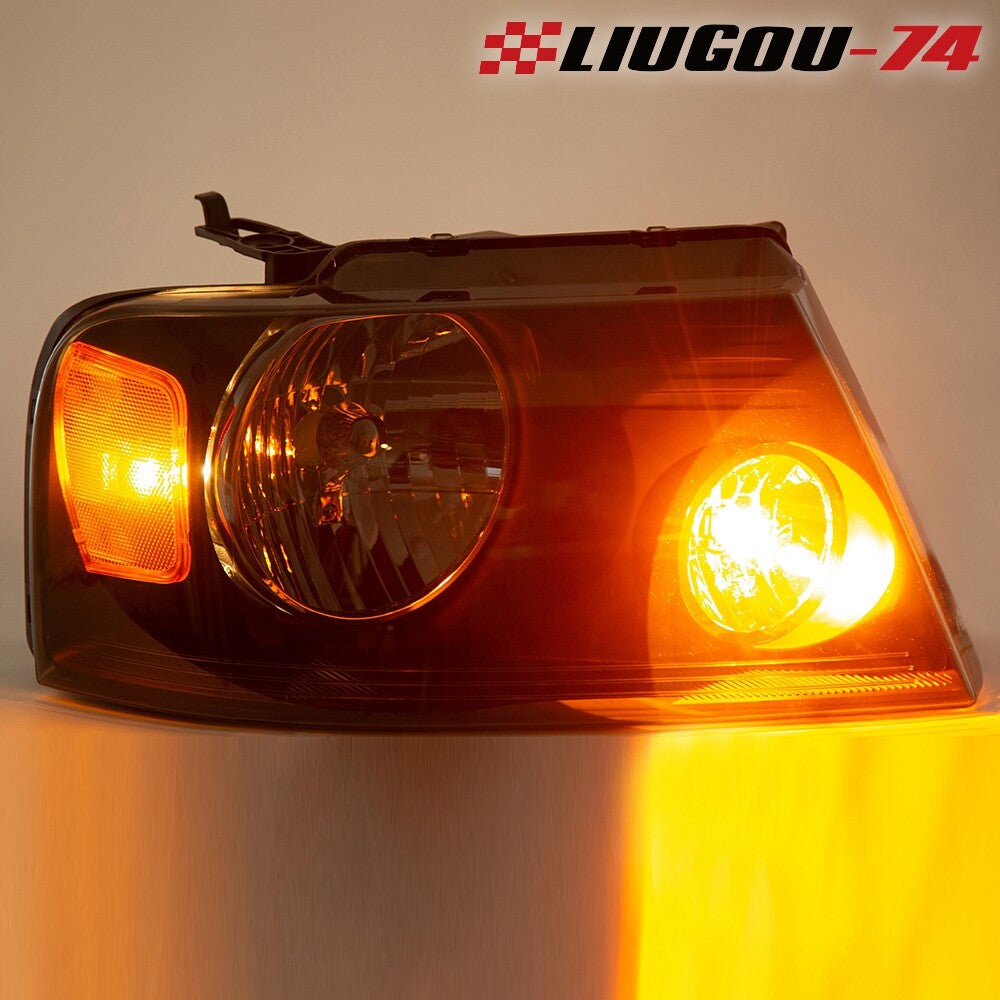 Headlights suitable for 04-08 for Ford F150 for Lincoln Mark LT black housing lights USA
