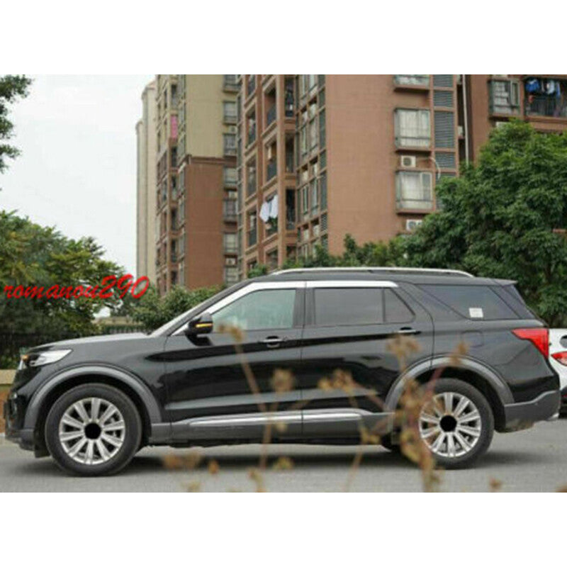 4p for Ford Explorer 2020-2022 Chrome Window Vent Visor Sun Rain Deflector Guard