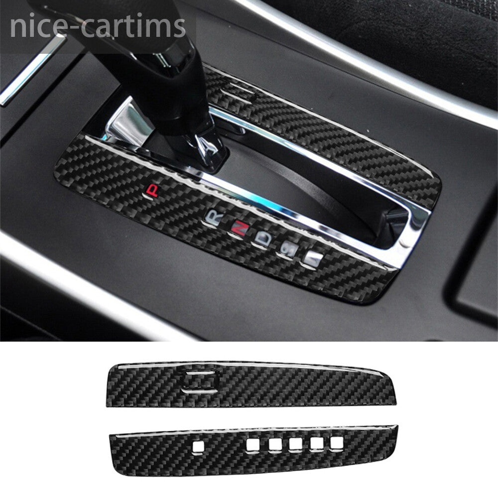 Carbon Fiber Interior Gear Shift Indication Panel Cover for Honda Accord 2013-17