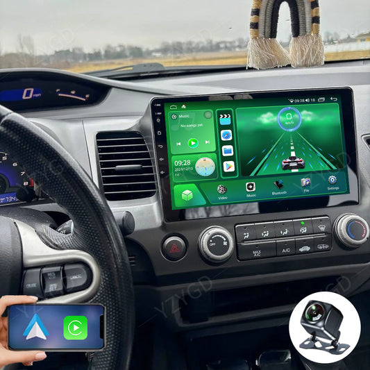 Android Auto CarPlay for Honda for Civic 2006-2011 Car Radio Stereo Wifi GPS Screen