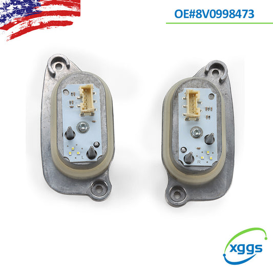 2PCS Xenon Headlight 8V0998473 for AUDI A3 S3 Light LR DRL module 8V0998474