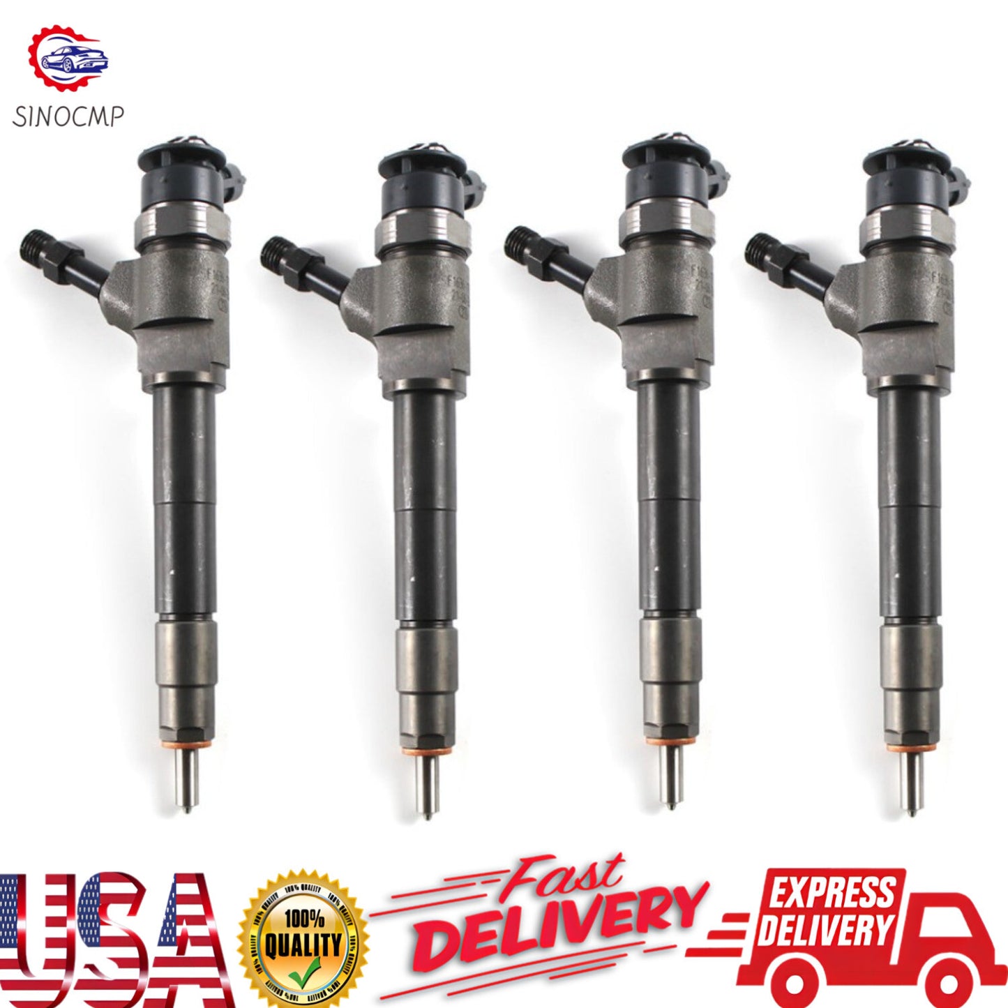 4x Fuel Injector Aftermarket Parts 0445110249 fits for Ford Ranger for Mazda BT50
