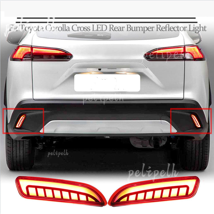 for Toyota for Corolla Cross 2022 2023 LED Rear Fog Light Tail Bumper Lamp Refit 2x