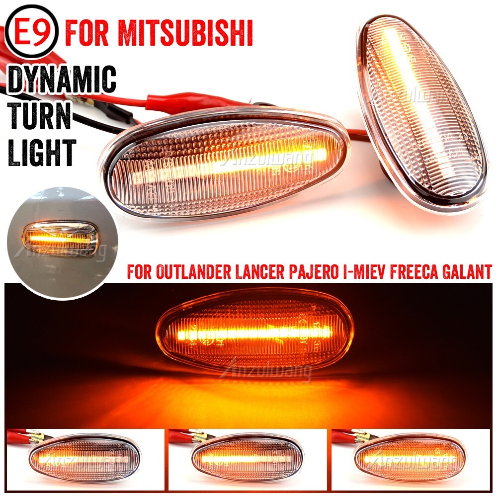 Dynamic LED Side Marker Turn Signal Light for Mitsubishi Outlander Lancer I-Miev