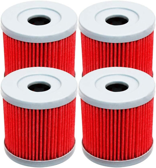 4x Yerbay Compatible Motorcycle Oil Filter for Suzuki Z400 LTZ400 LT-Z400