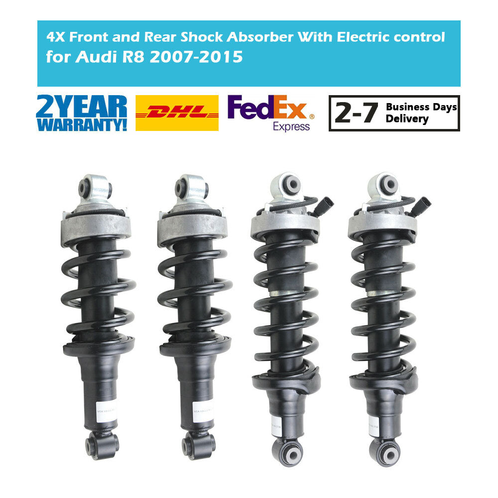 for Audi R8 Electric Magnetic 4PCS FrontRear Air Suspension Shock Absorber