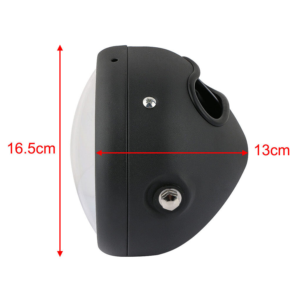 Motorcycle Front 6.5 Motorbike Headlight lamp+Bracket For Cafe Racer LED