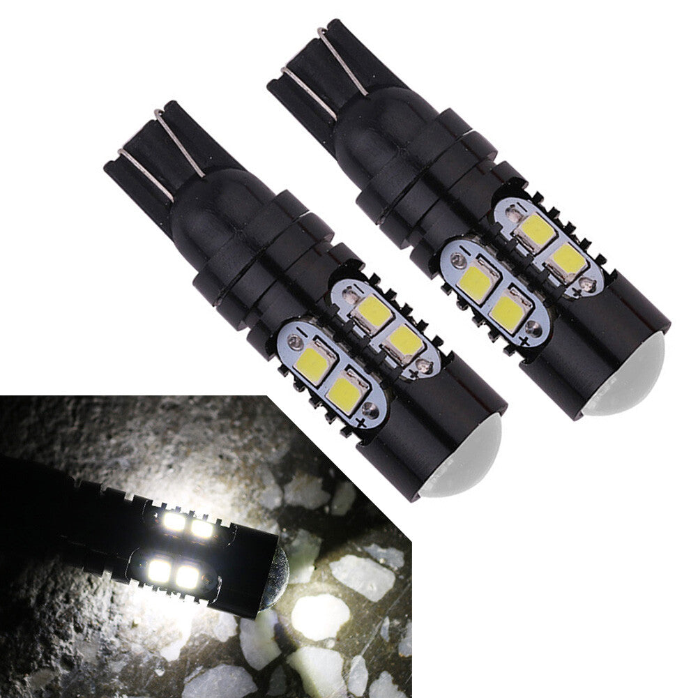 Auto T10 2323 10-SMD LED Bulbs Bright Lights White Lamps 12V 24V