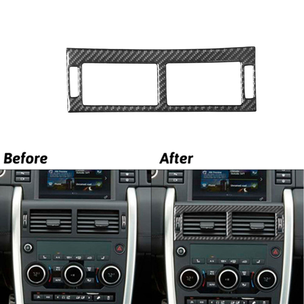 Carbon Fiber Center Air Vent Cover Trim for Land Rover Discovery Sport 2015-2019