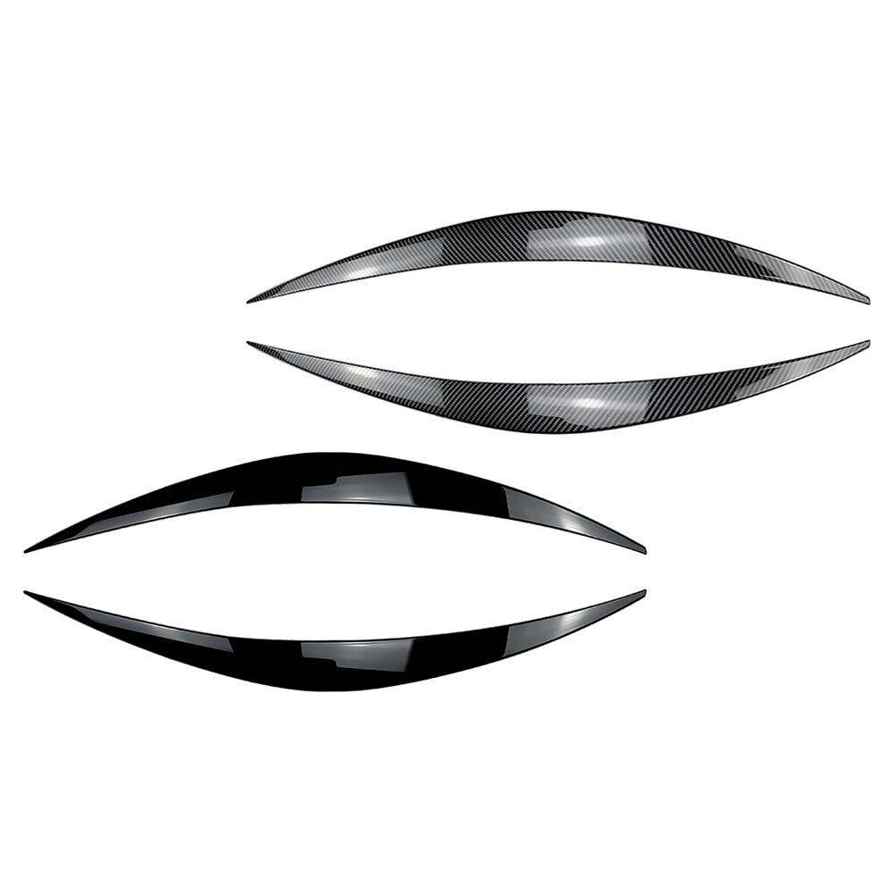 2x Front Headlight Eyelid Eyebrow Trims for Hyundai i30 i30N MK3 2017-2020
