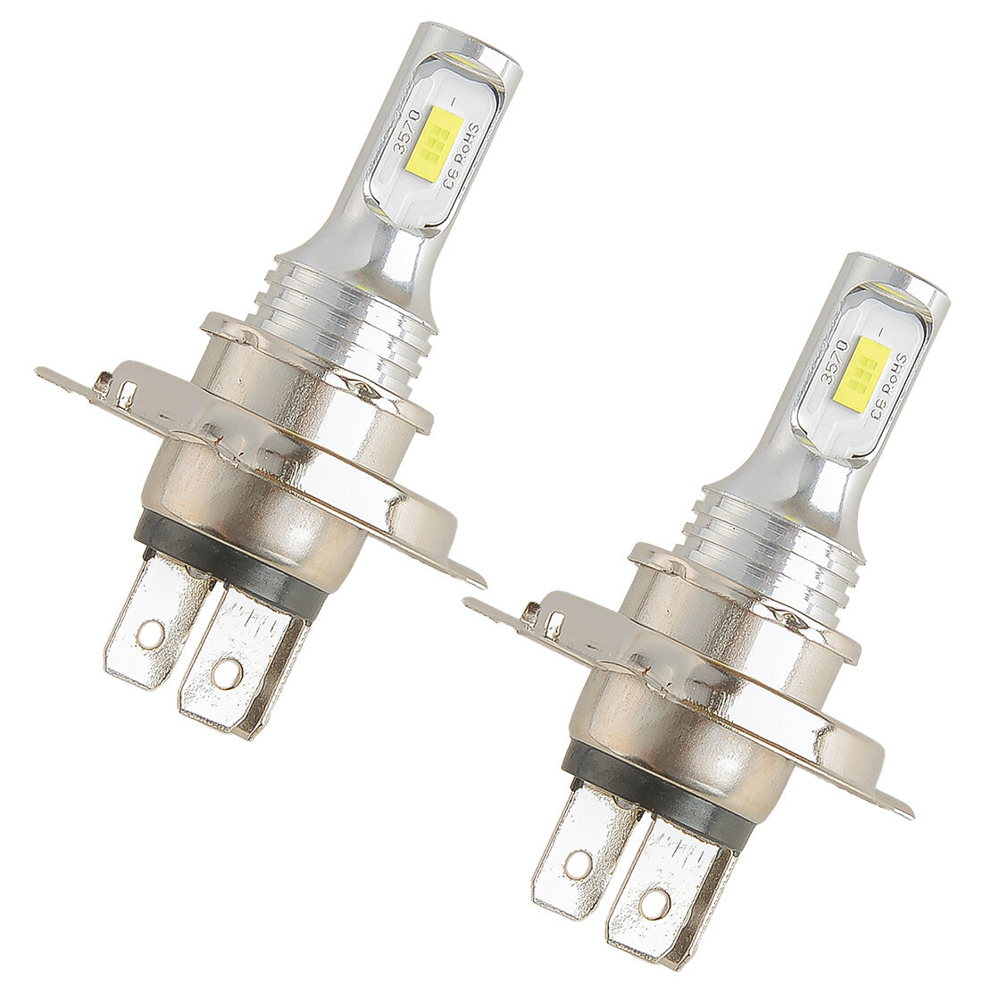 2x H4 9003 LED Bulbs HS1 High-Low Beam Motorcycle Headlight White 6000K