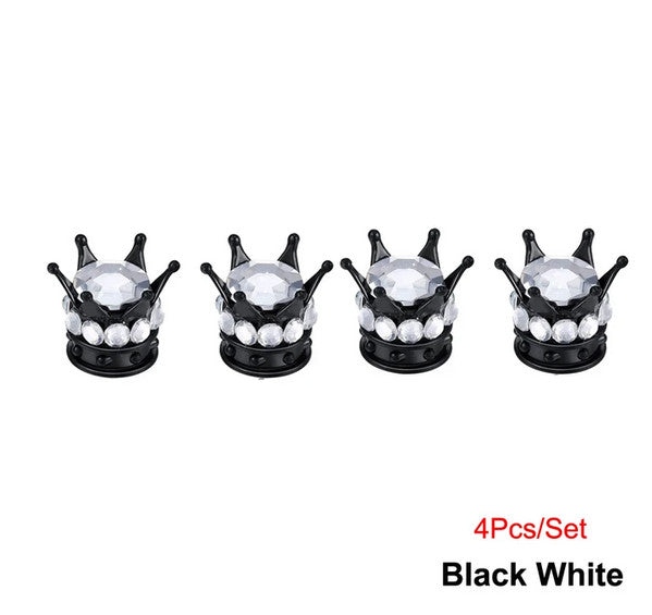 Car tire valve cover rod air dust cover black punitive skull  for ford  4-piece set