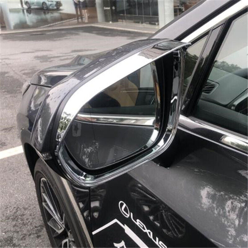 Chrome Rearview Mirror Rain Eyebrow Frame Trim for Lexus NX 250 350 450h 2022-23