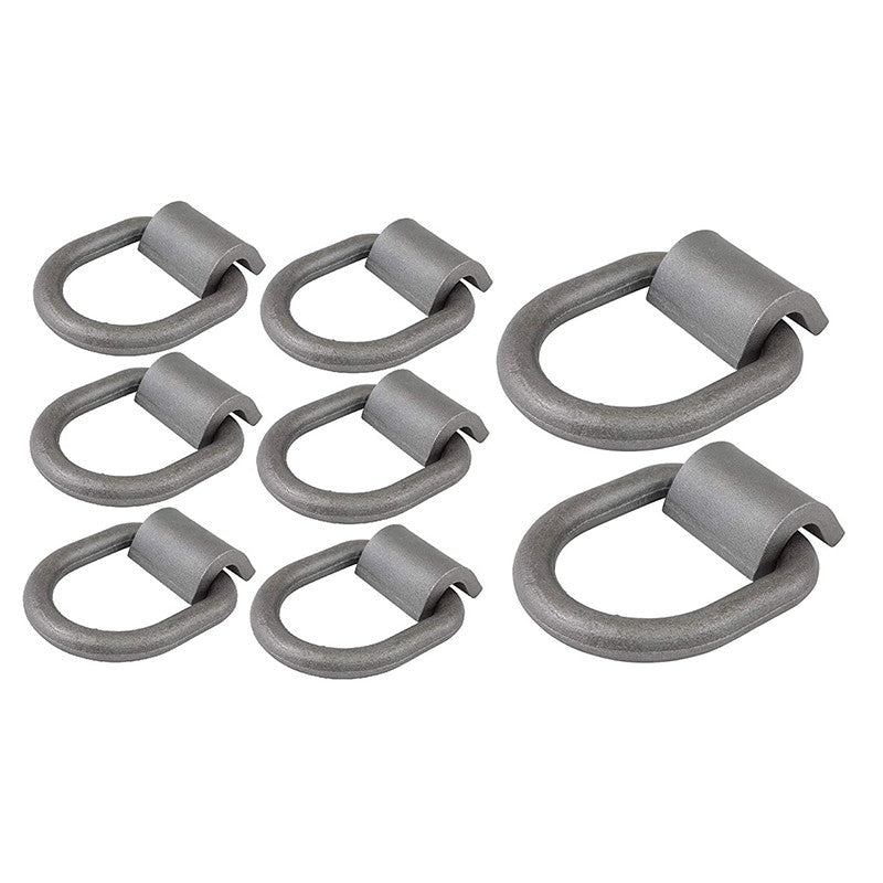 8-piece welded heavy-duty trailer truck D-ring anchor 1/2-inch forged D-ring