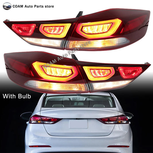 LED taillights and rear brake lights for Hyundai for Elantra 2017-2018 LHRH side profile.
