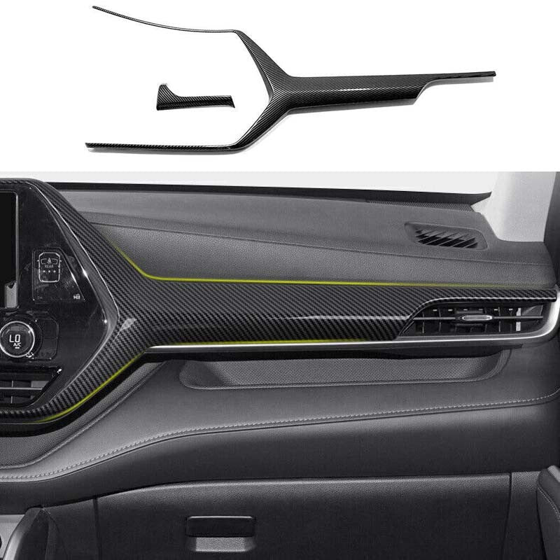 Carbon Fiber Trim Center Console Dash Navigation 2020-2023 for Toyota Highlander