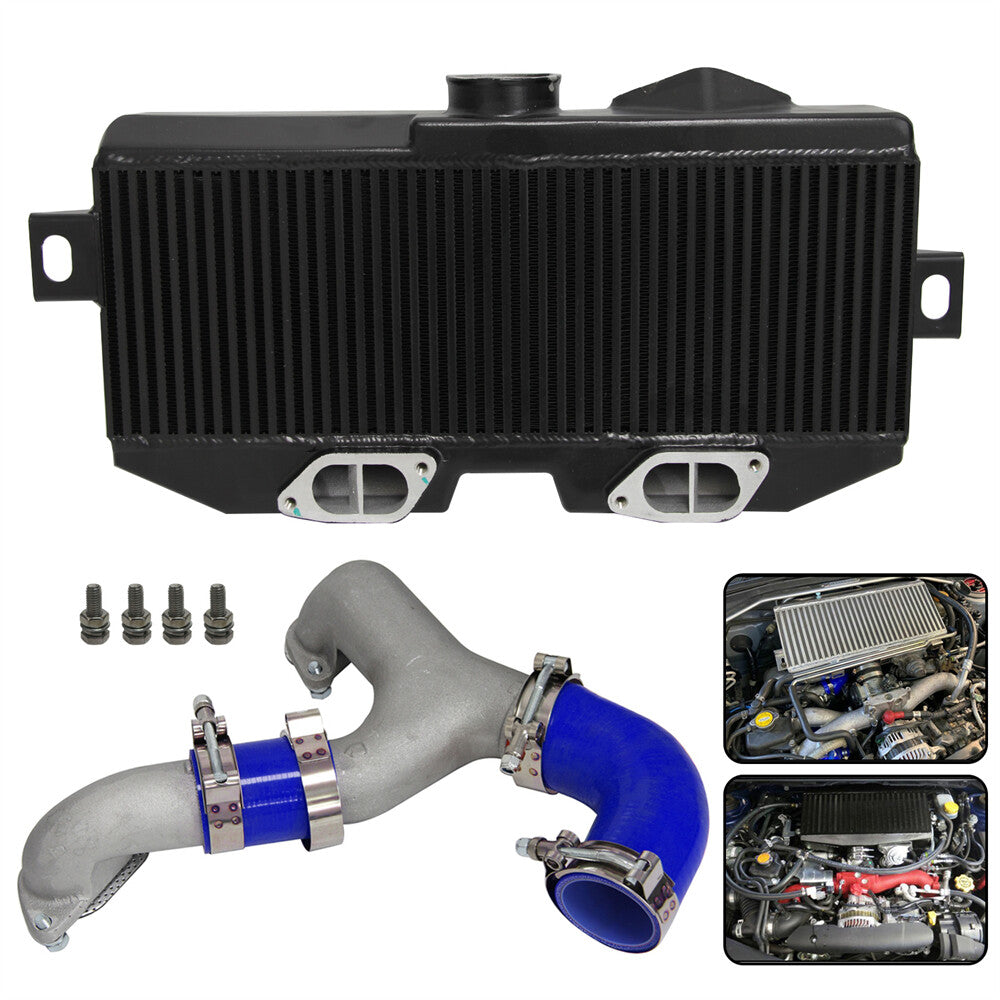 Top Mount Uprated Intercooler Kit for Subaru 02-07 WRX STI EJ20 EJ25 GD GG Blue
