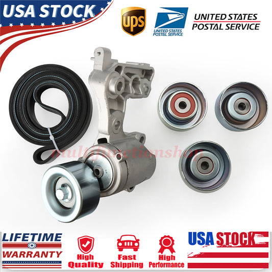Drive Belt Tensioner Idler Pulley Kit for Toyota Tacoma 4Runner Tundra V6 4.0L