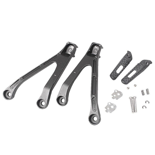 Rear Footrest Bracket Kit Foot Pegs Fit for Honda CBR1000RR 2008-2011 Passenger BLK