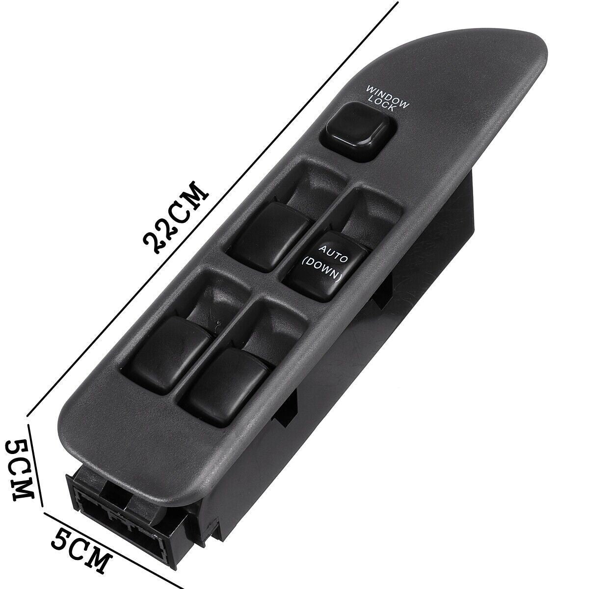 for Mitsubishi Lancer 1992-1995 Right POWER WINDOW MASTER SWITCH MR587877 BLACK