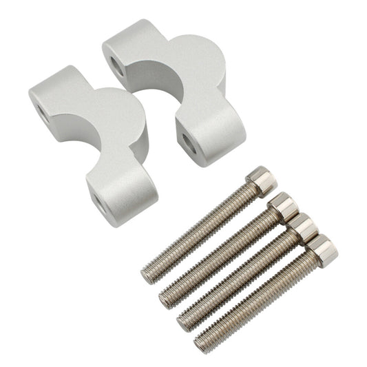 Handlebar Risers Handle Bar Lift Clamp Adapters for BMW S1000XR 2020-2023 Silver
