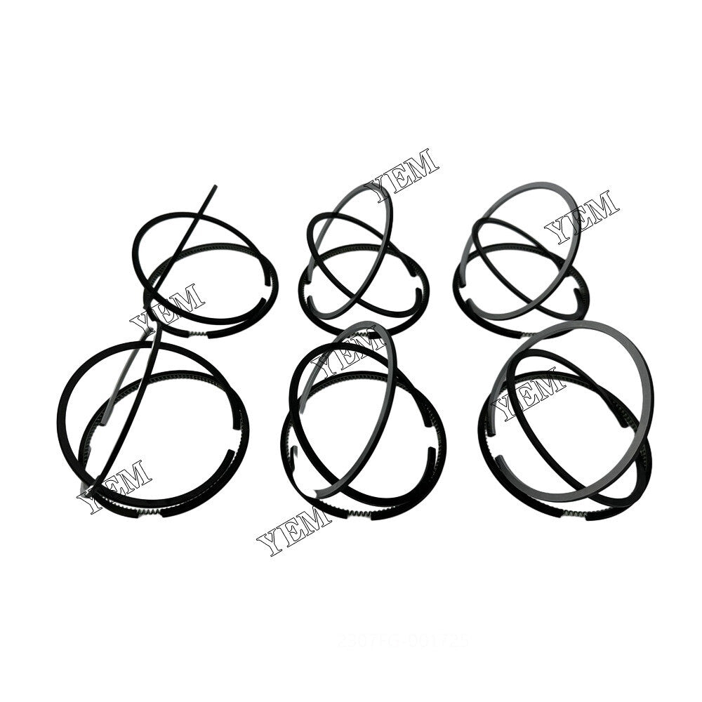 6Cyl 6BD1 Cylinder Piston Ring for Isuzu Engine Rebuild Kit Aftermarket Parts