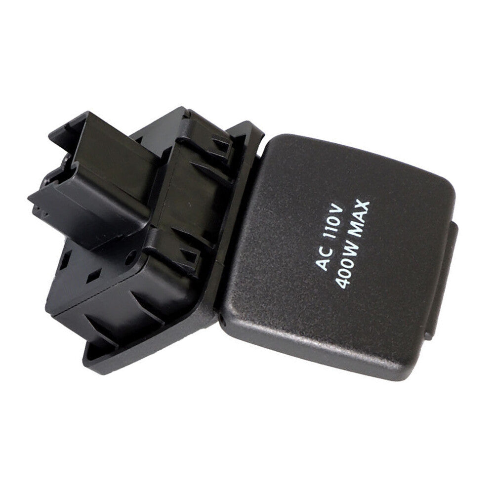Rear Side Center Console Power Outlet Black Black Plastic For 2015-2016 F-150
