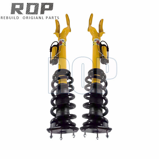 Pair Front Shock Absorber Struts Electric for Jeep Grand Cherokee Overland SRT8