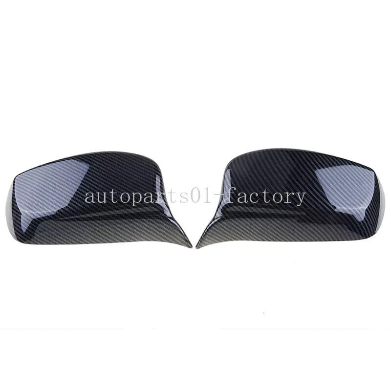 LeftRight Carbon Fiber Side Rearview Mirror Cover Caps for BMW E60 E61 03-2008
