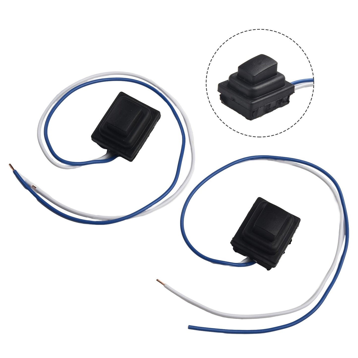 2x Front Outside Door Handle Small Button Switches for Hyundai