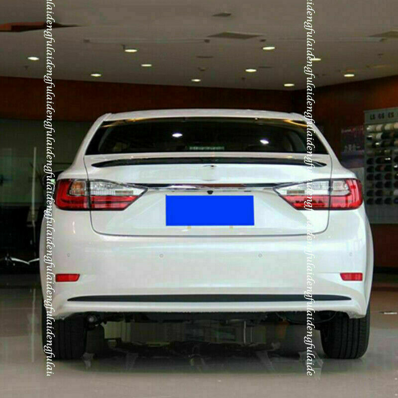 for Lexus ES350 ES300H 2015-2017 ABS GLOSSY BLACK REAR TRUNK LIP SPOILER TRIM 1X