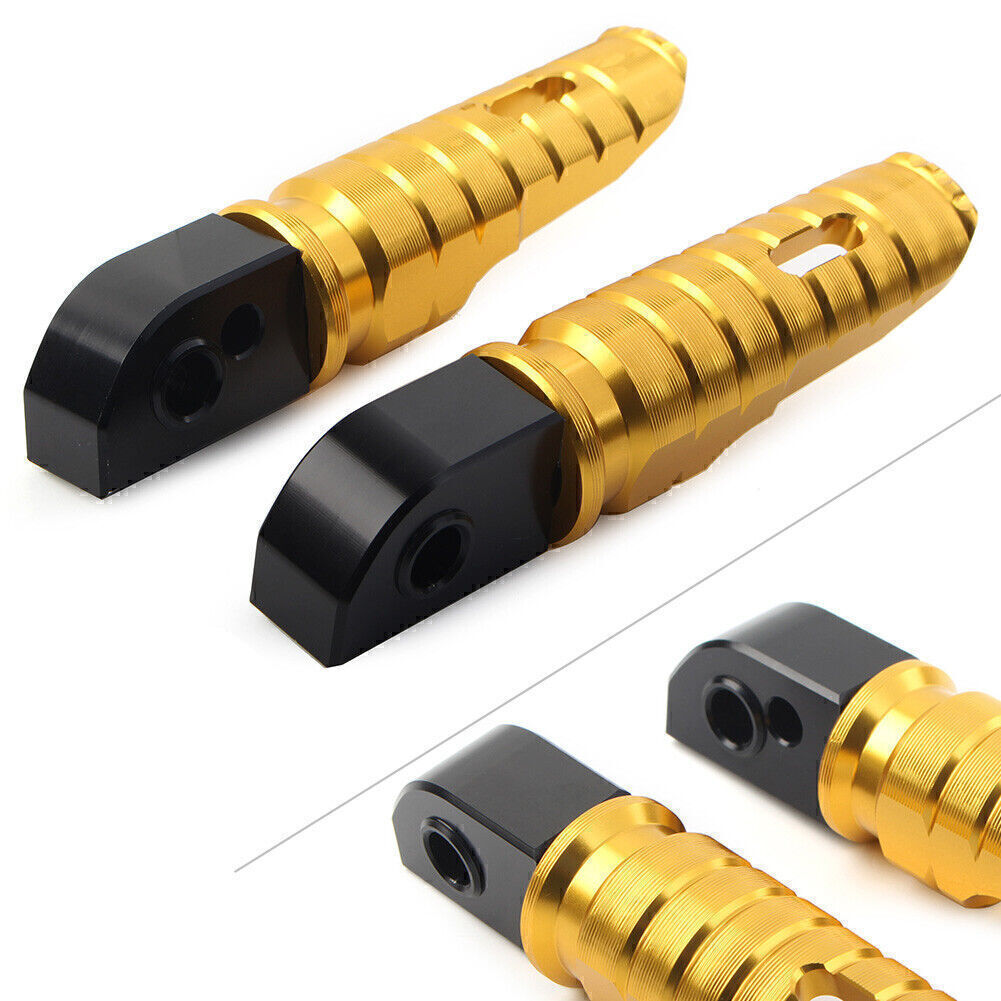 For Street Scrambler 900 T100 T120 Gold 1 Pair Rear Footrests Foot Peg
