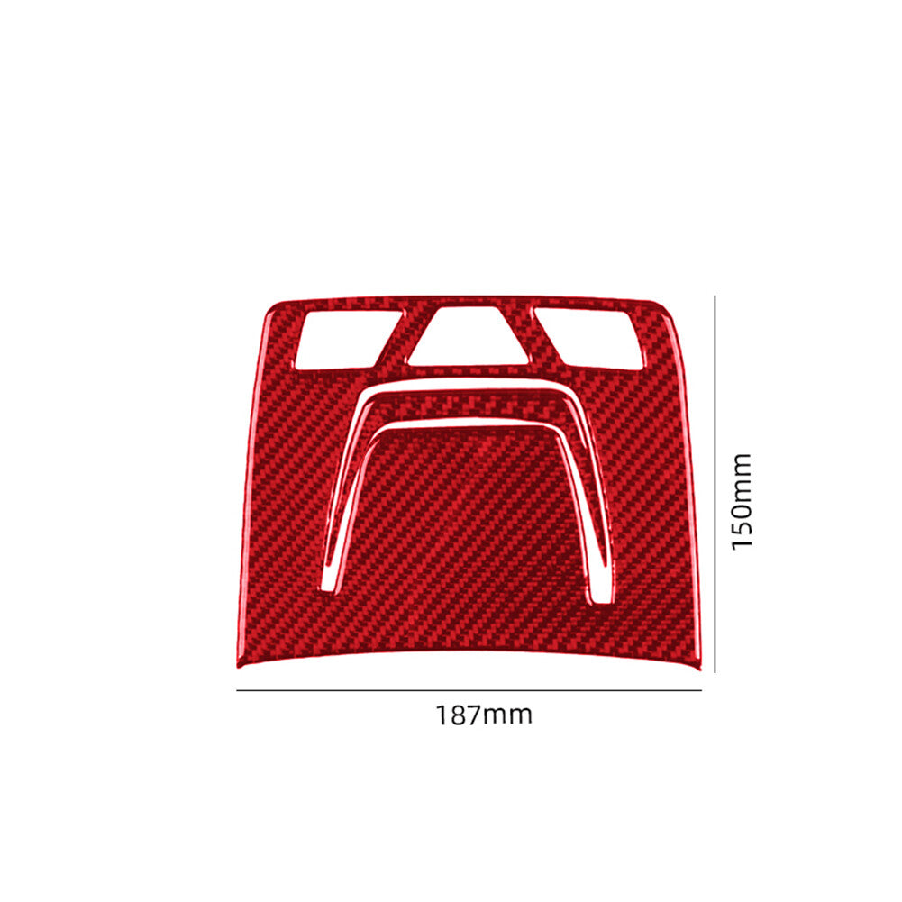 2Pcs Red Carbon Fiber Overhead Light Cover Trim for Toyota Supra A90 2019-2022